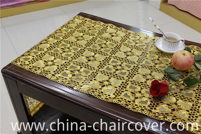 50cm*20m PVC Gold Lace Table Placemat for Home/Party/Wedding Use